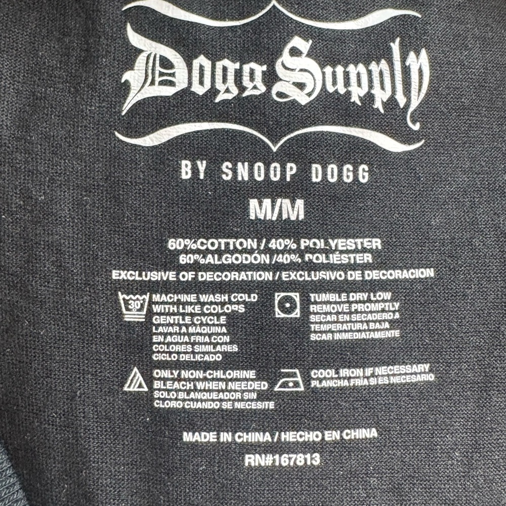 Black Snoop Dogg Graphic T-Shirt size M - Picture 3 of 3
